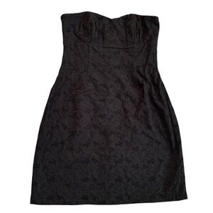 BB Dakota Women’s Black Sweetheart Strapless Dress Size 4